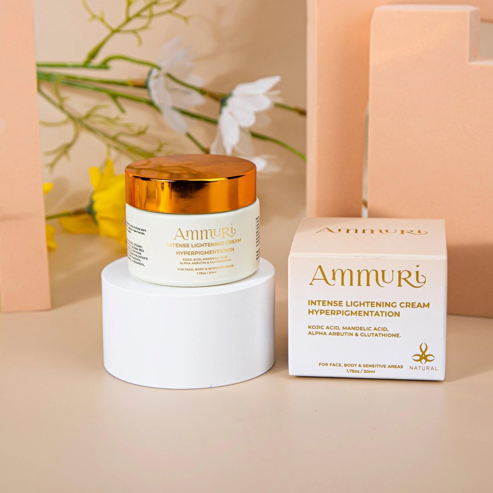 Ammuri Intense Skin Lightening Cream for Freckle Removal - Herbalshire Handmade Herbal Products