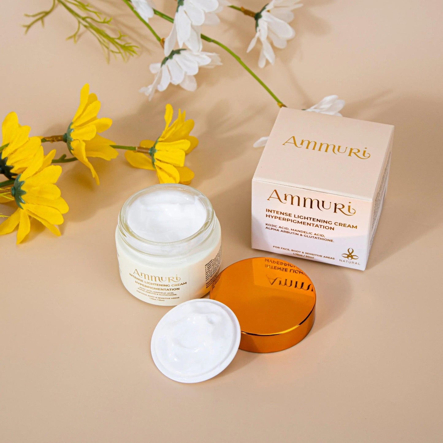 Ammuri Intense Skin Lightening Cream for Freckle Removal - Herbalshire Handmade Herbal Products