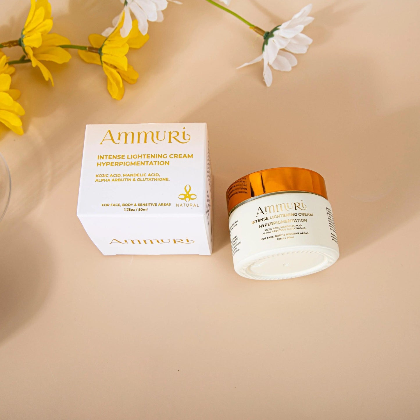 Ammuri Intense Skin Lightening Cream for Freckle Removal - Herbalshire Handmade Herbal Products