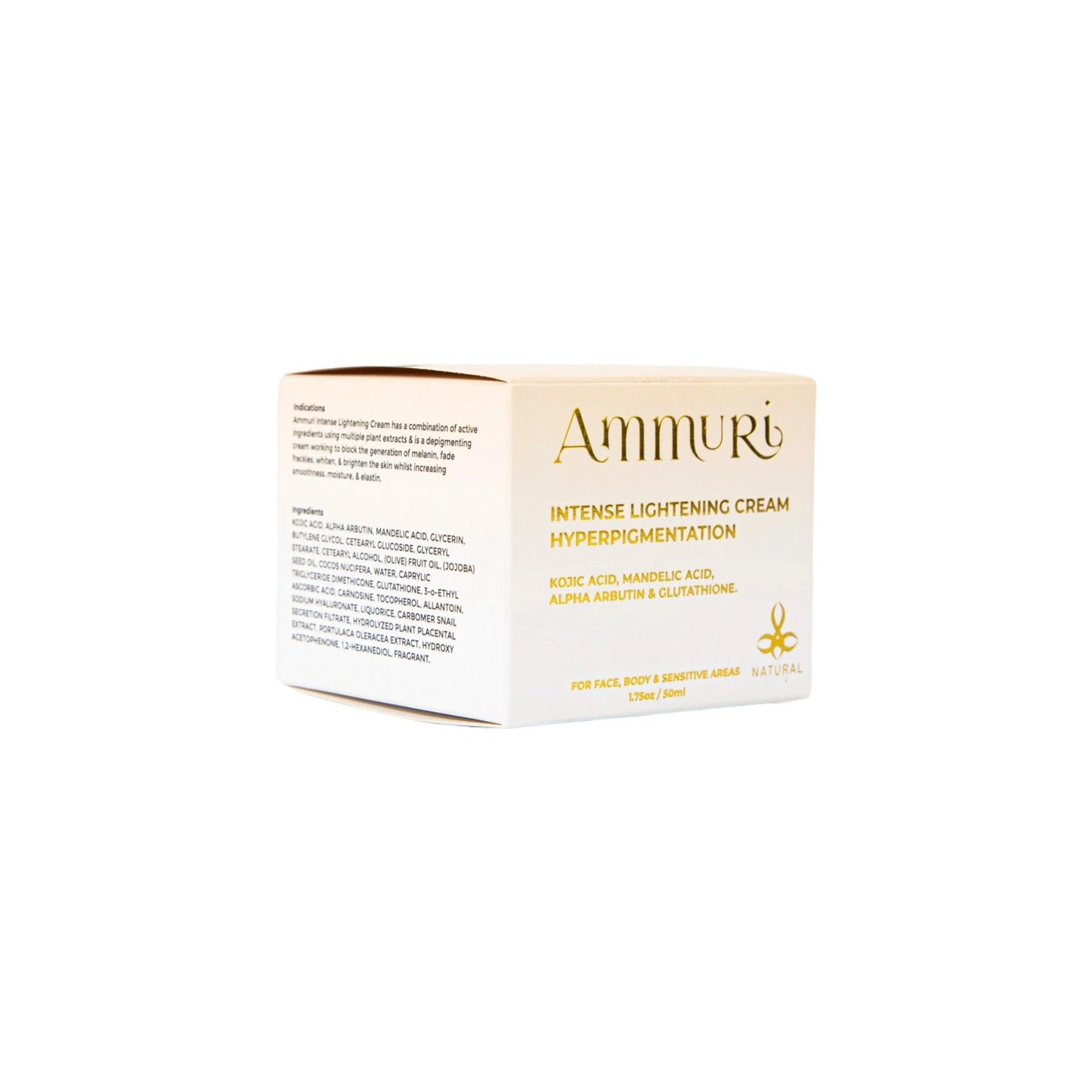 Ammuri Intense Skin Lightening Cream for Freckle Removal - Herbalshire Handmade Herbal Products