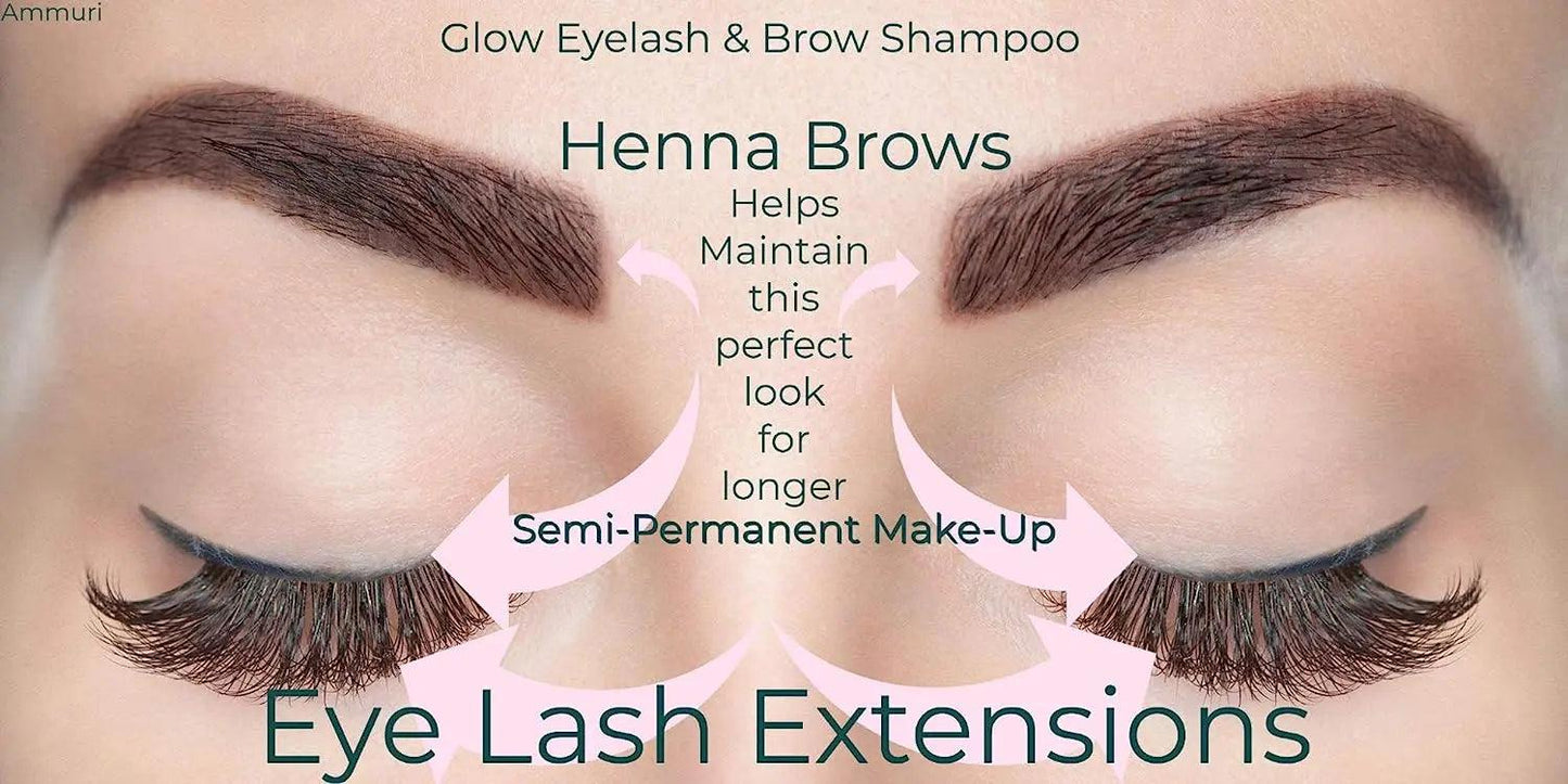Ammuri Lash and Brow Cleansing Kit for Eyelash Extensions - Herbalshire Handmade Herbal Products