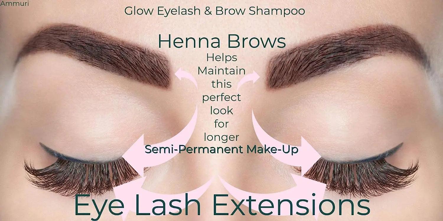 Ammuri Lash and Brow Cleansing Kit for Eyelash Extensions - Herbalshire Handmade Herbal Products