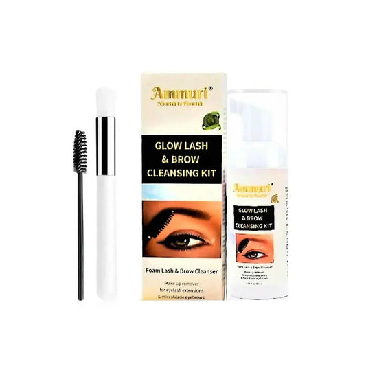 Ammuri Lash & Brow Cleansing Kit: Eyelash Extension Shampoo Kit - Herbalshire Handmade Herbal Products