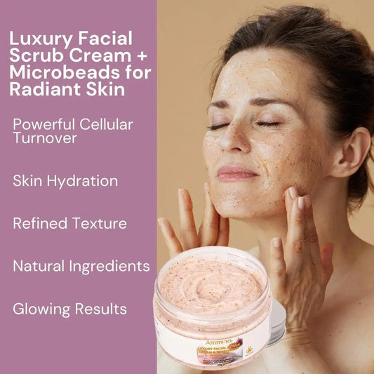Ammuri Luxury Retinal Facial Scrub Cream for Radiant Skin - Herbalshire Handmade Herbal Products