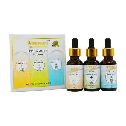 Ammuri Magical Rejuvenation 3 In 1 Trio Serum Vitamin C Hyaluronic Acid Retinol - Herbalshire Handmade Herbal Products