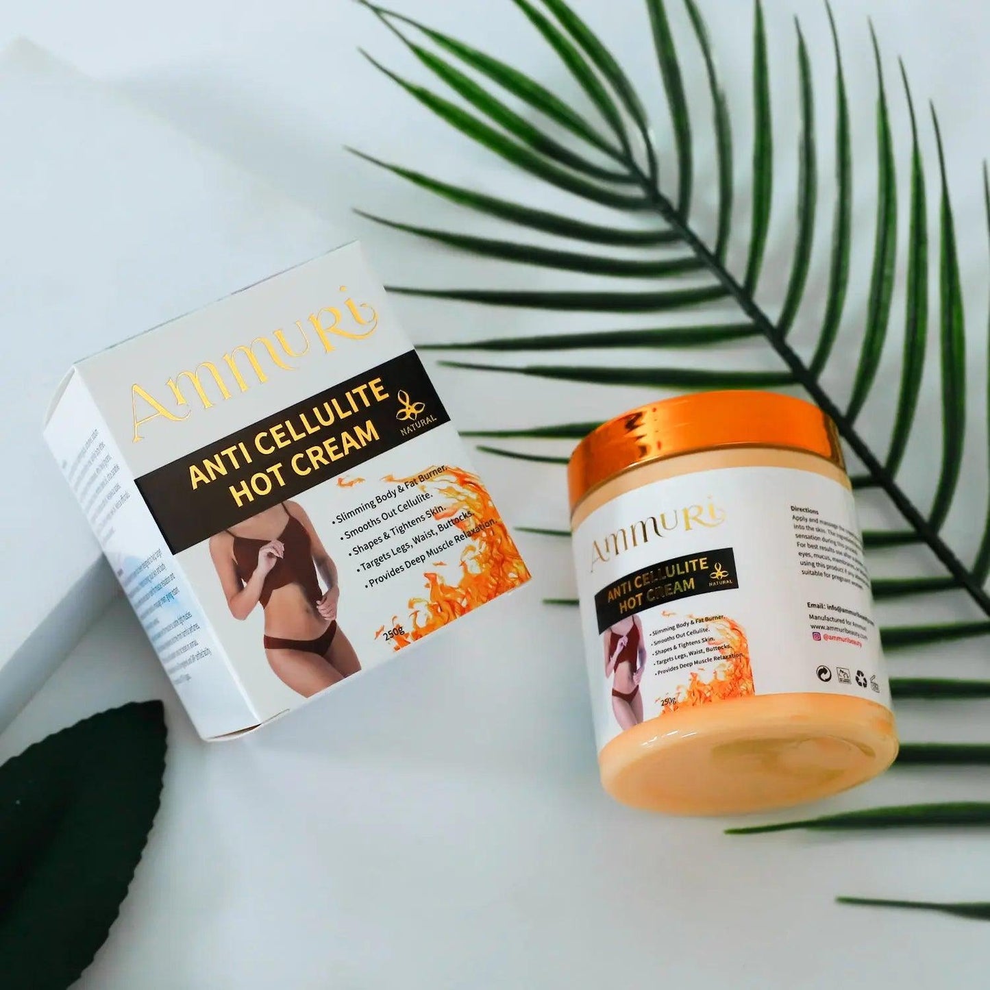 Ammuri Natural Firming Hot Cream - Anti - Cellulite - Herbalshire Handmade Herbal Products