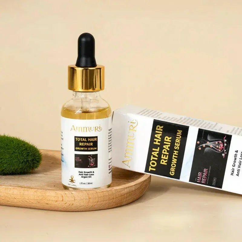Ammuri Natural Hair Oil – Nourishing Scalp & Hair Care for Thicker - Looking Hair (50ml) - Herbalshire Handmade Herbal Products