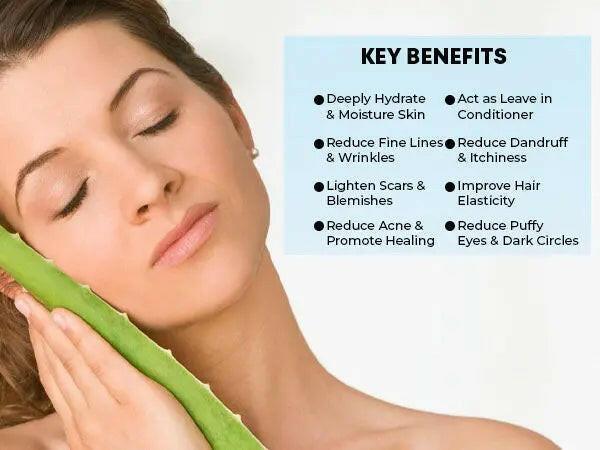 Ammuri Organic Aloe Vera Gel for All Skin Types - Herbalshire Handmade Herbal Products