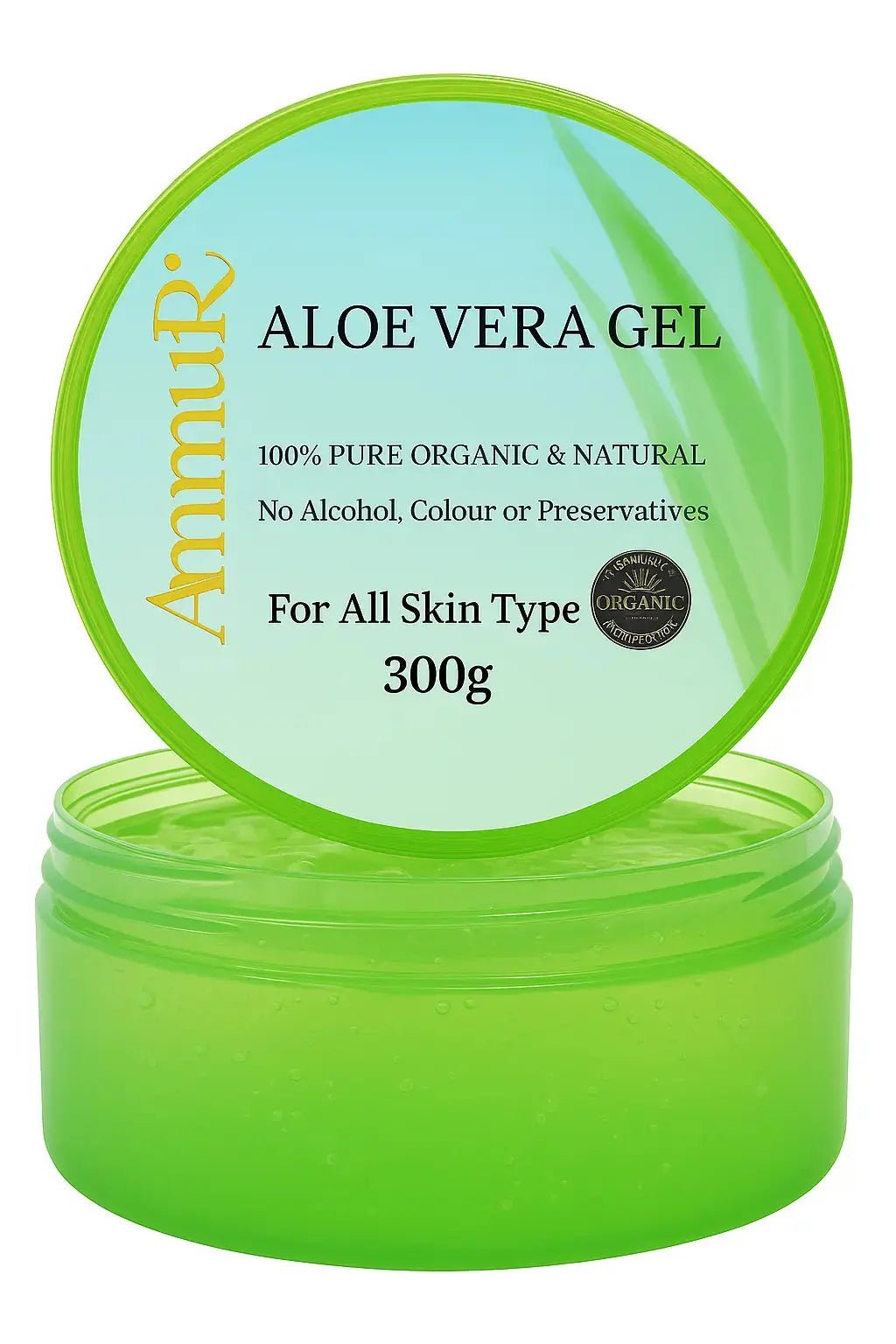 Ammuri Organic Aloe Vera Gel for All Skin Types - Herbalshire Handmade Herbal Products