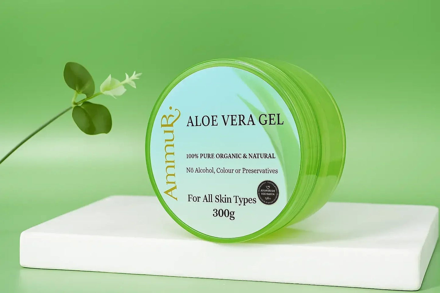 Ammuri Organic Aloe Vera Gel for All Skin Types - Herbalshire Handmade Herbal Products