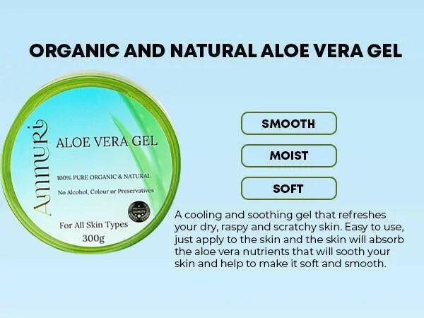 Ammuri Organic Aloe Vera Gel for All Skin Types - Herbalshire Handmade Herbal Products