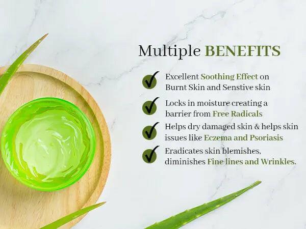 Ammuri Organic Aloe Vera Gel for All Skin Types - Herbalshire Handmade Herbal Products