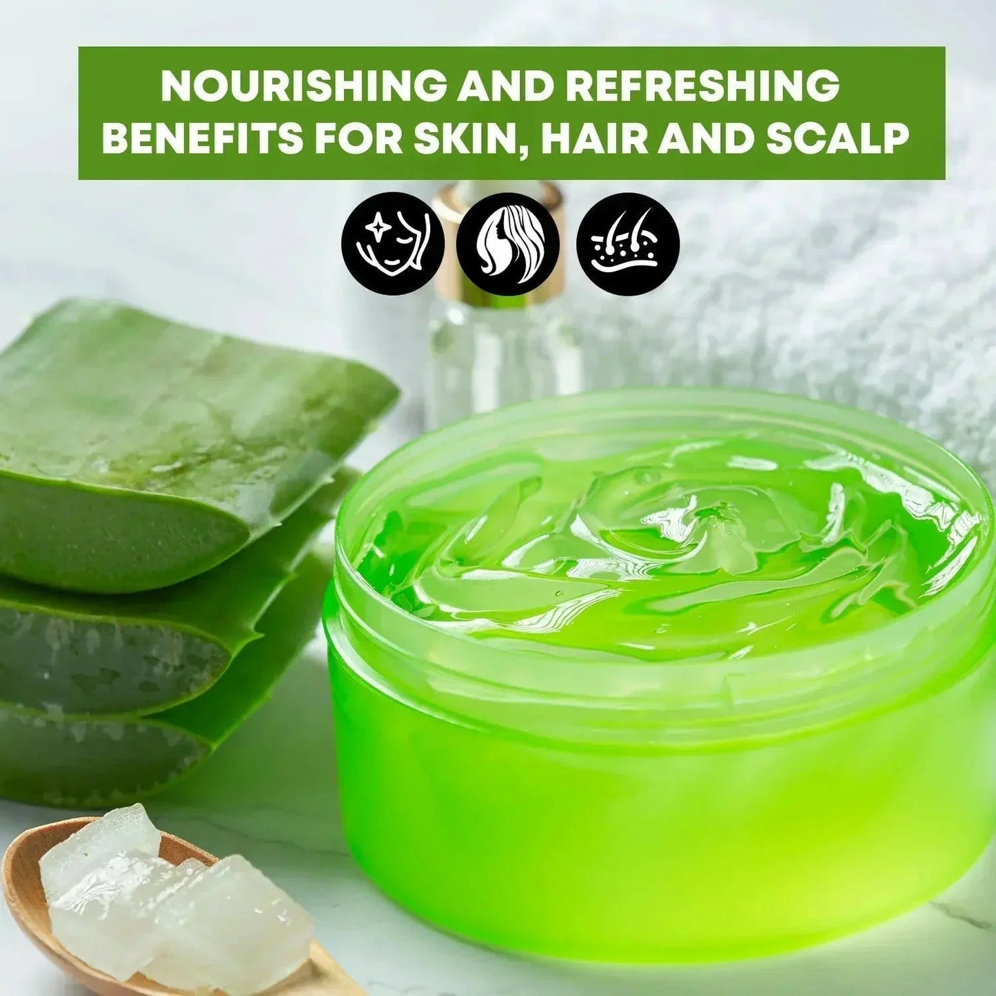Ammuri Organic Aloe Vera Gel for All Skin Types - Herbalshire Handmade Herbal Products
