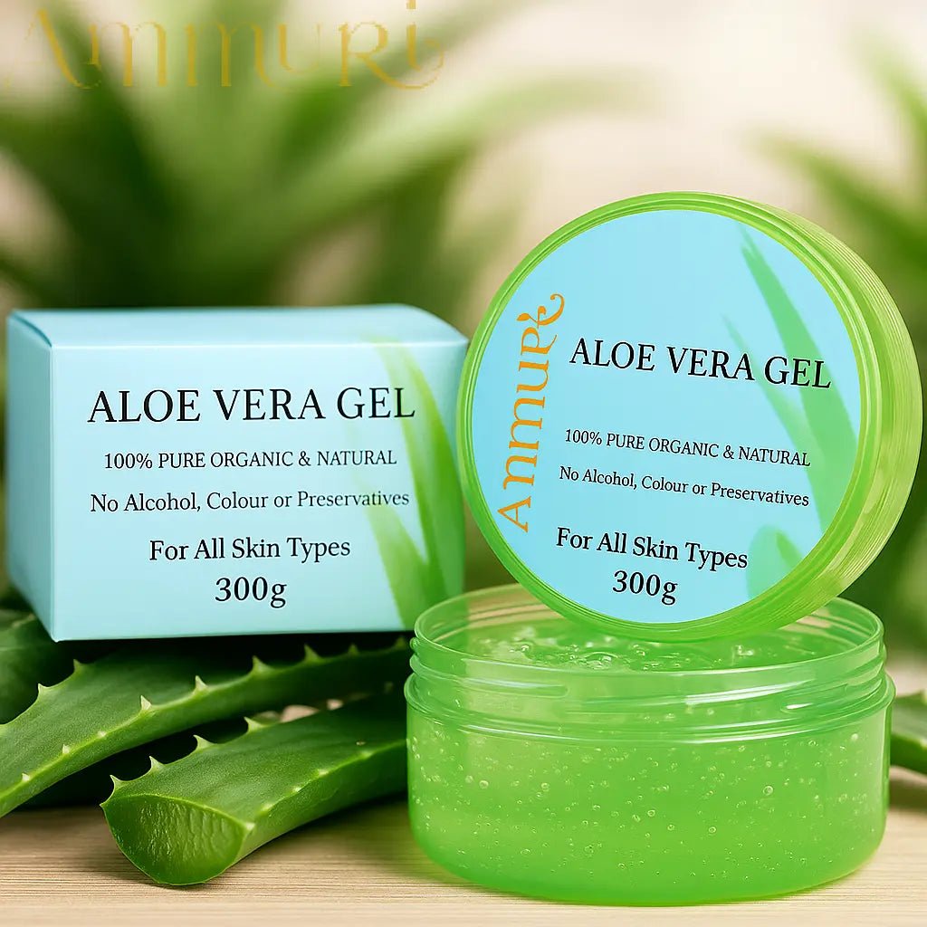 Ammuri Organic Aloe Vera Gel for Psoriasis - 300g - Herbalshire Handmade Herbal Products