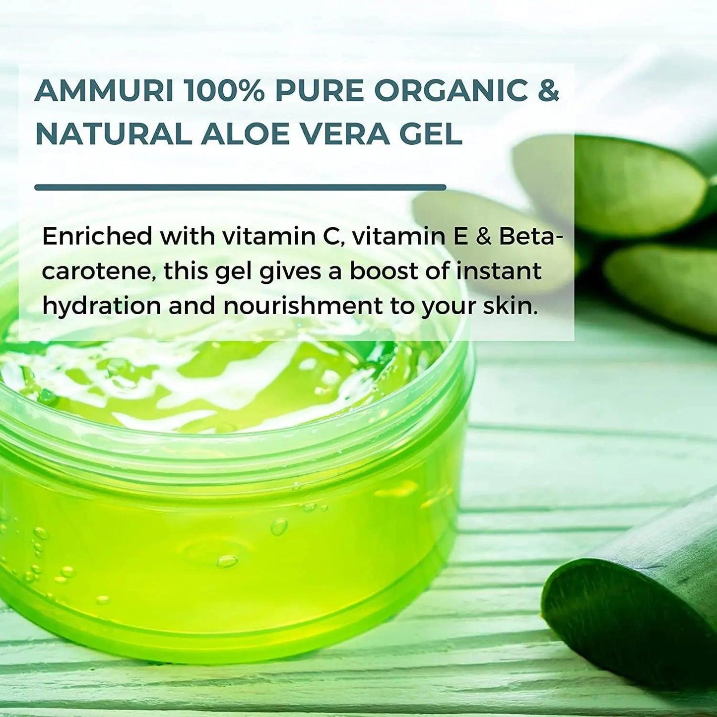 Ammuri Organic Aloe Vera Gel for Psoriasis - 300g - Herbalshire Handmade Herbal Products