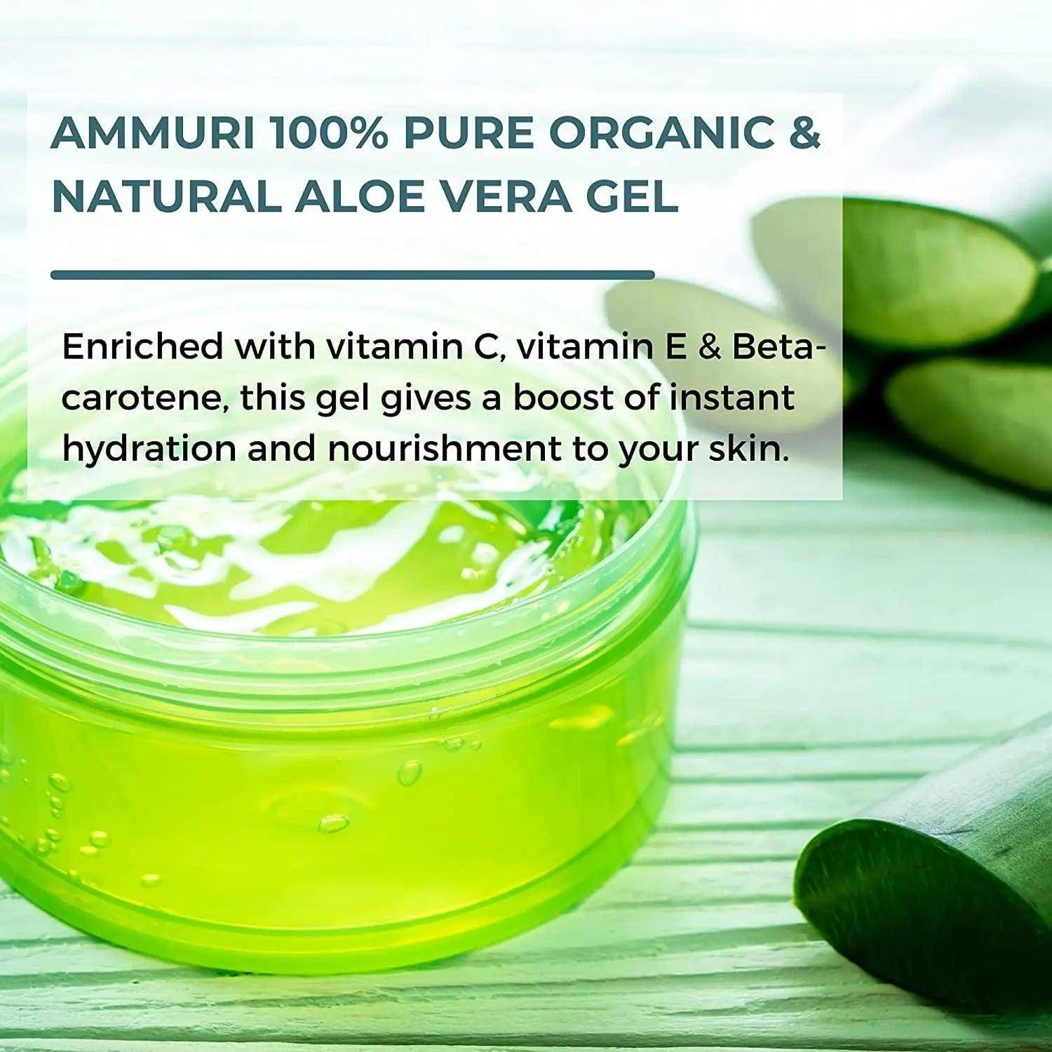 Ammuri Organic Aloe Vera Gel for Psoriasis - 300g - Herbalshire Handmade Herbal Products