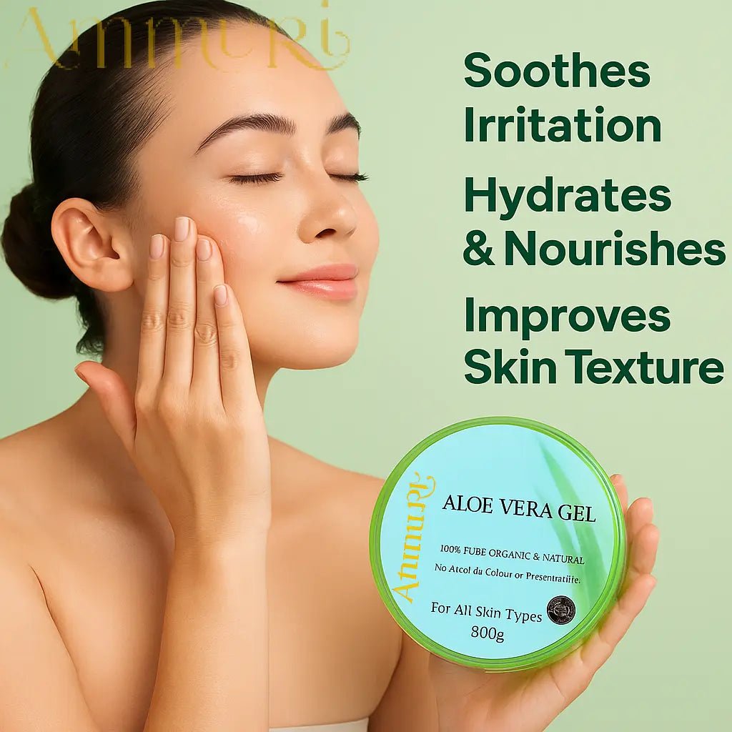 Ammuri Organic Aloe Vera Gel for Psoriasis - 300g - Herbalshire Handmade Herbal Products