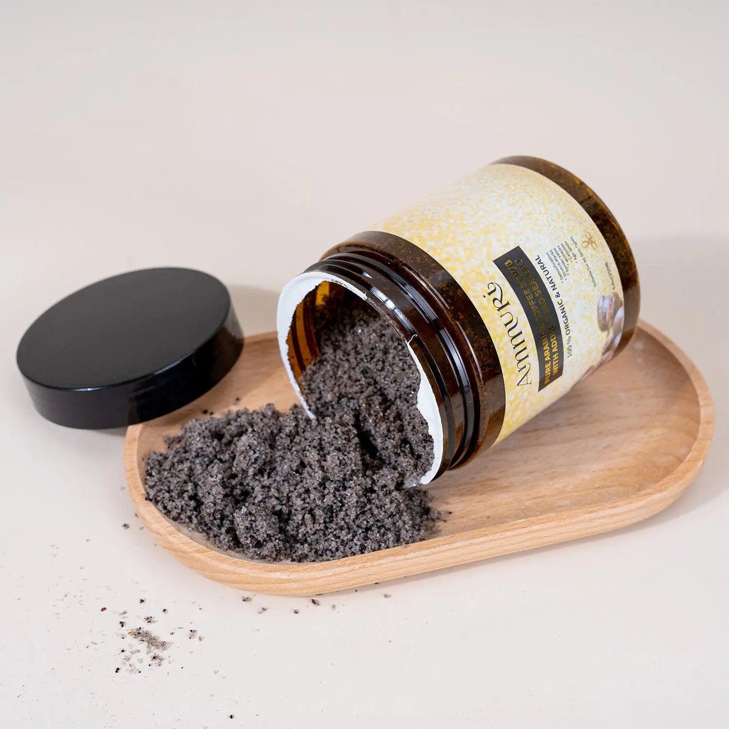 Ammuri Organic Coffee Body Scrub with Dead Sea Salt - Herbalshire Handmade Herbal Products
