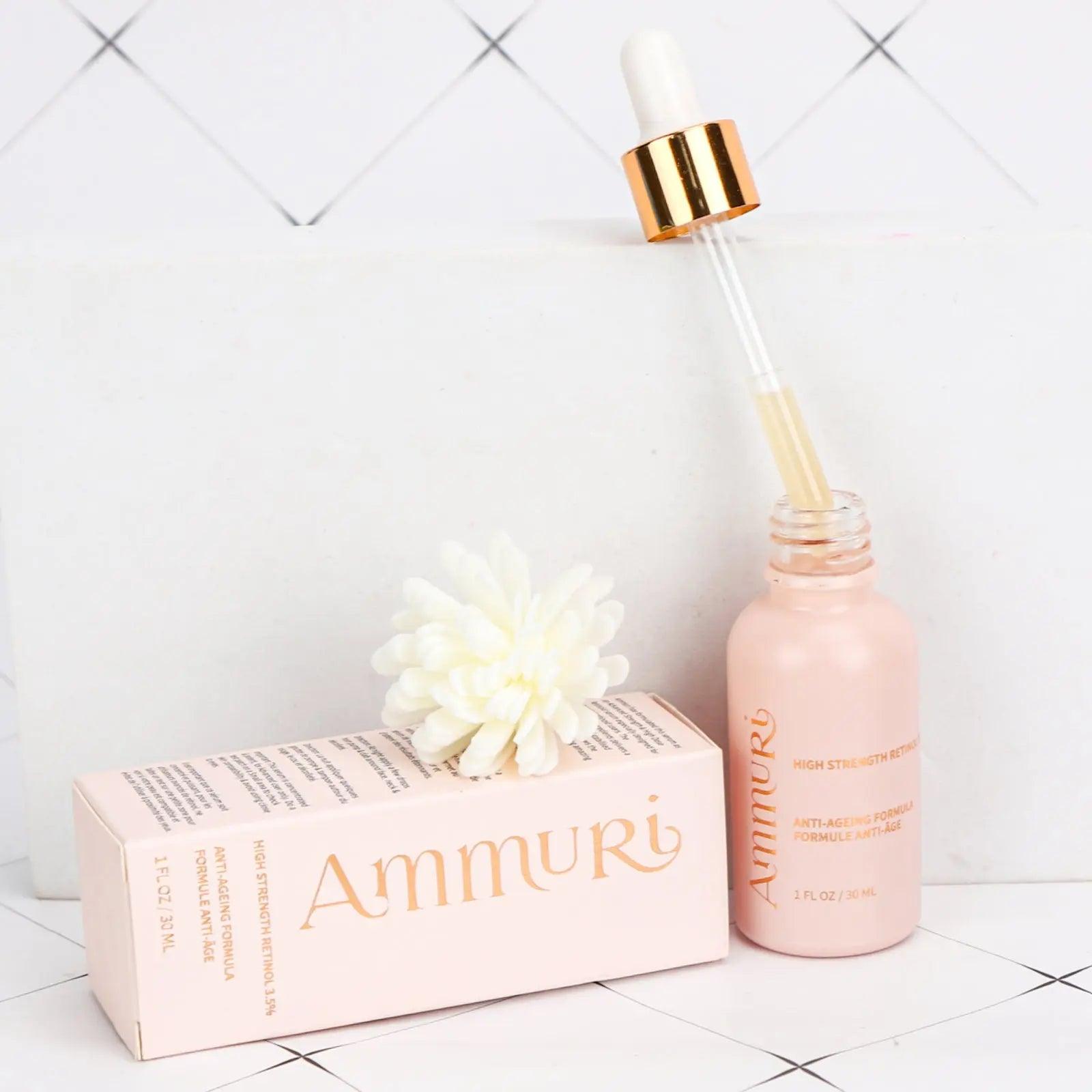 Ammuri Powerful Retinol Serum for Radiant Skin 3.5% Retinol - Herbalshire Handmade Herbal Products