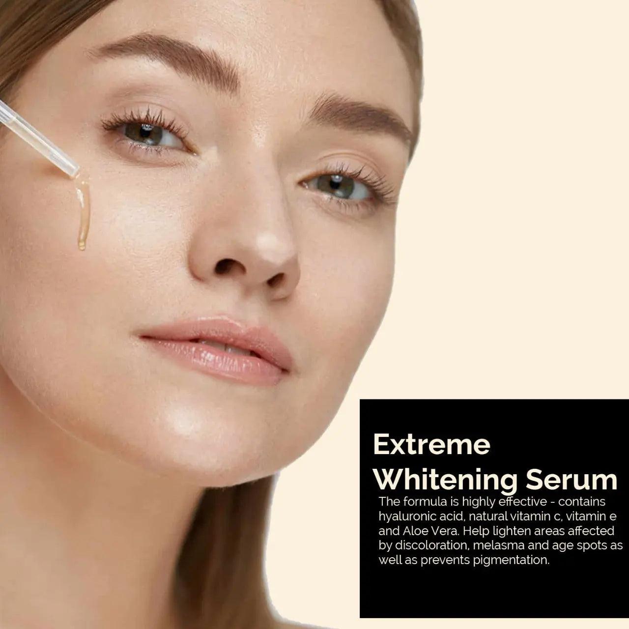 Ammuri Premium Whitening & Brightening Serum 30ml – Kojic Acid, Tranexamic Acid, Alpha Arbutin, Vitamin C & Hyaluronic Acid | Dark Spot Corrector & Hyperpigmentation Treatment – Korean Face Serum - Herbalshire Handmade Herbal Products