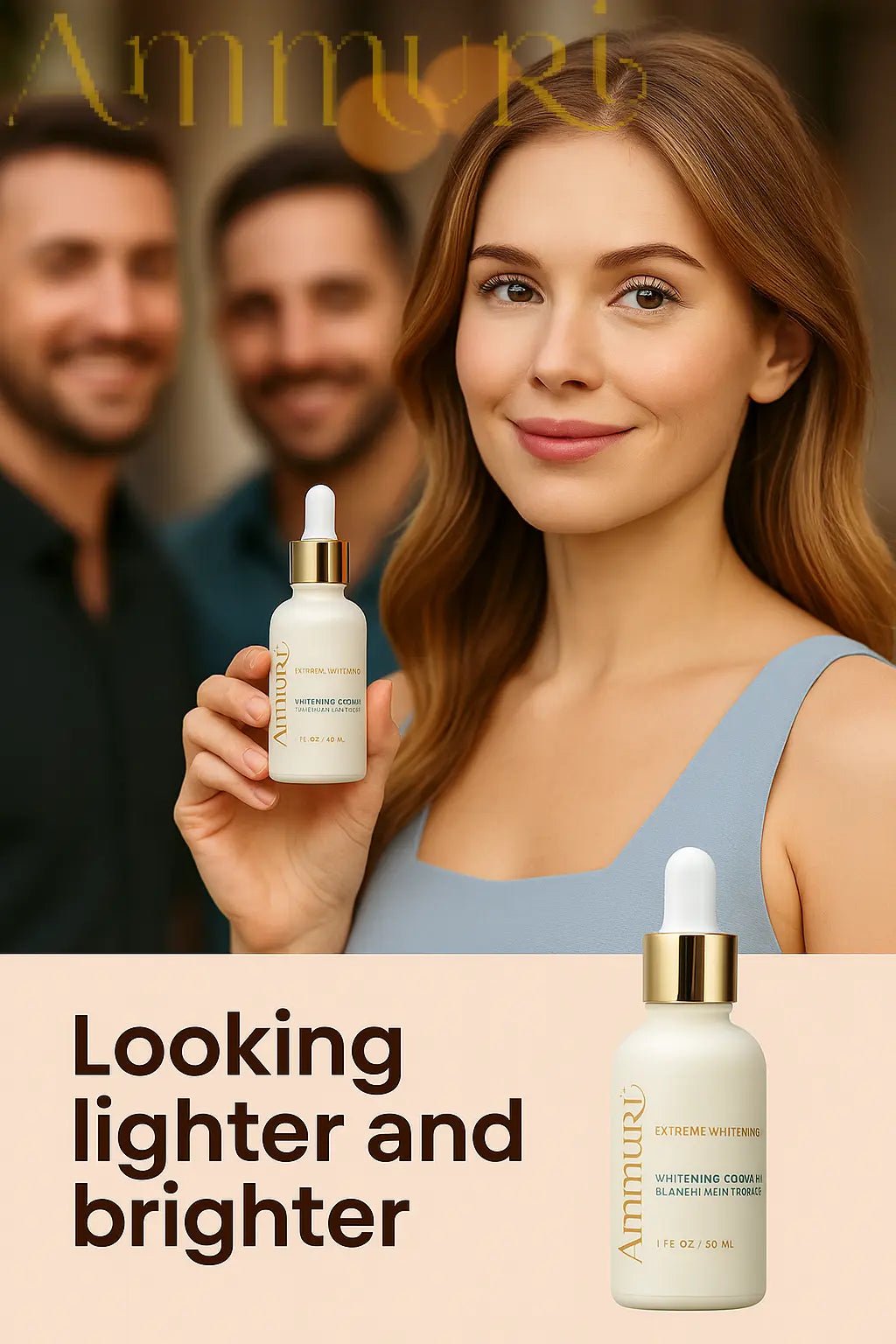 Ammuri Premium Whitening & Brightening Serum 30ml – Kojic Acid, Tranexamic Acid, Alpha Arbutin, Vitamin C & Hyaluronic Acid | Dark Spot Corrector & Hyperpigmentation Treatment – Korean Face Serum - Herbalshire Handmade Herbal Products