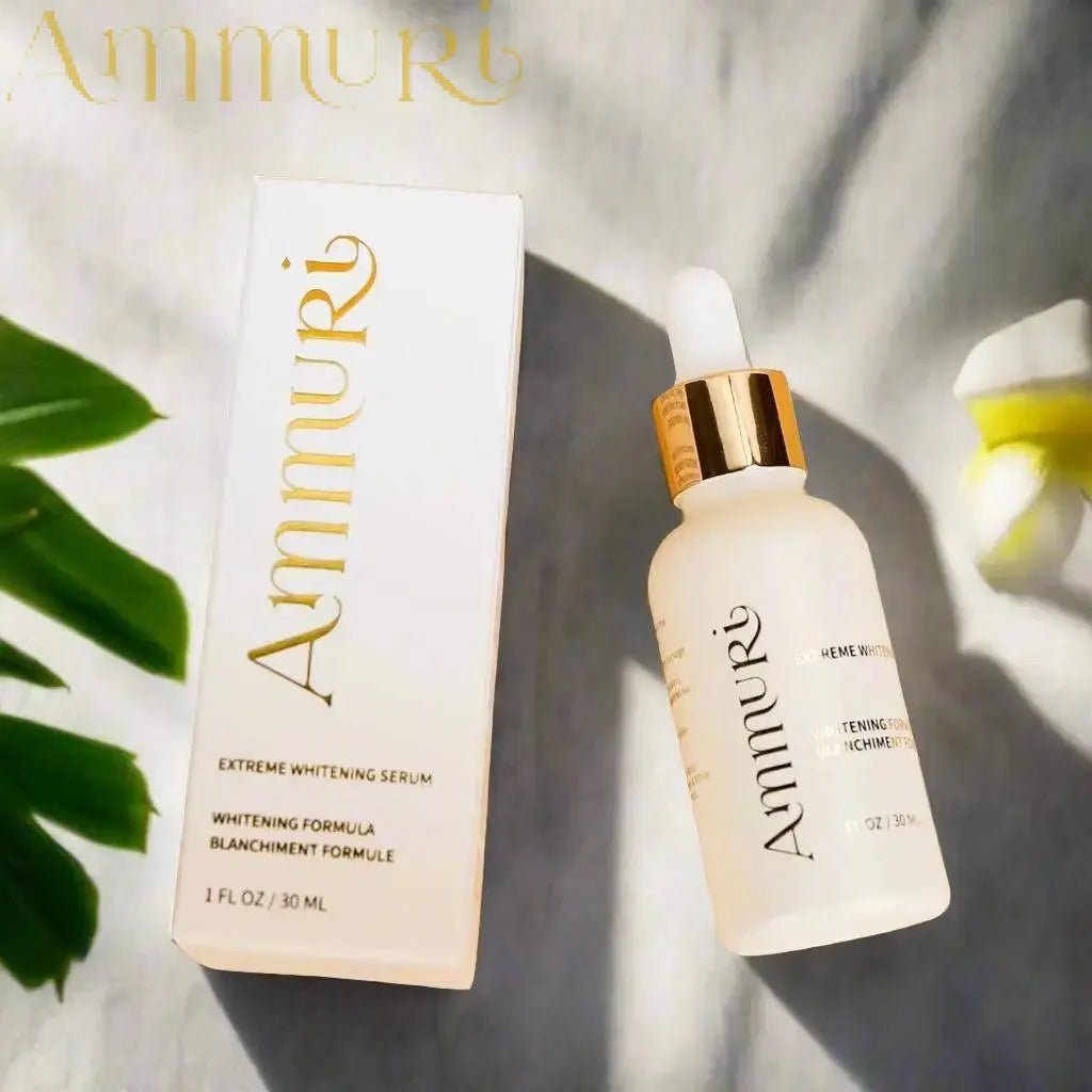 Ammuri Premium Whitening & Brightening Serum 30ml – Kojic Acid, Tranexamic Acid, Alpha Arbutin, Vitamin C & Hyaluronic Acid | Dark Spot Corrector & Hyperpigmentation Treatment – Korean Face Serum - Herbalshire Handmade Herbal Products