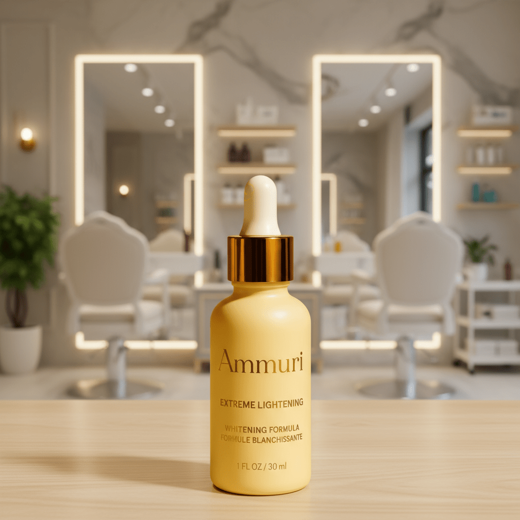 Ammuri Premium Whitening & Brightening Serum 30ml – Kojic Acid, Tranexamic Acid, Alpha Arbutin, Vitamin C & Hyaluronic Acid | Dark Spot Corrector & Hyperpigmentation Treatment – Korean Face Serum - Herbalshire Handmade Herbal Products