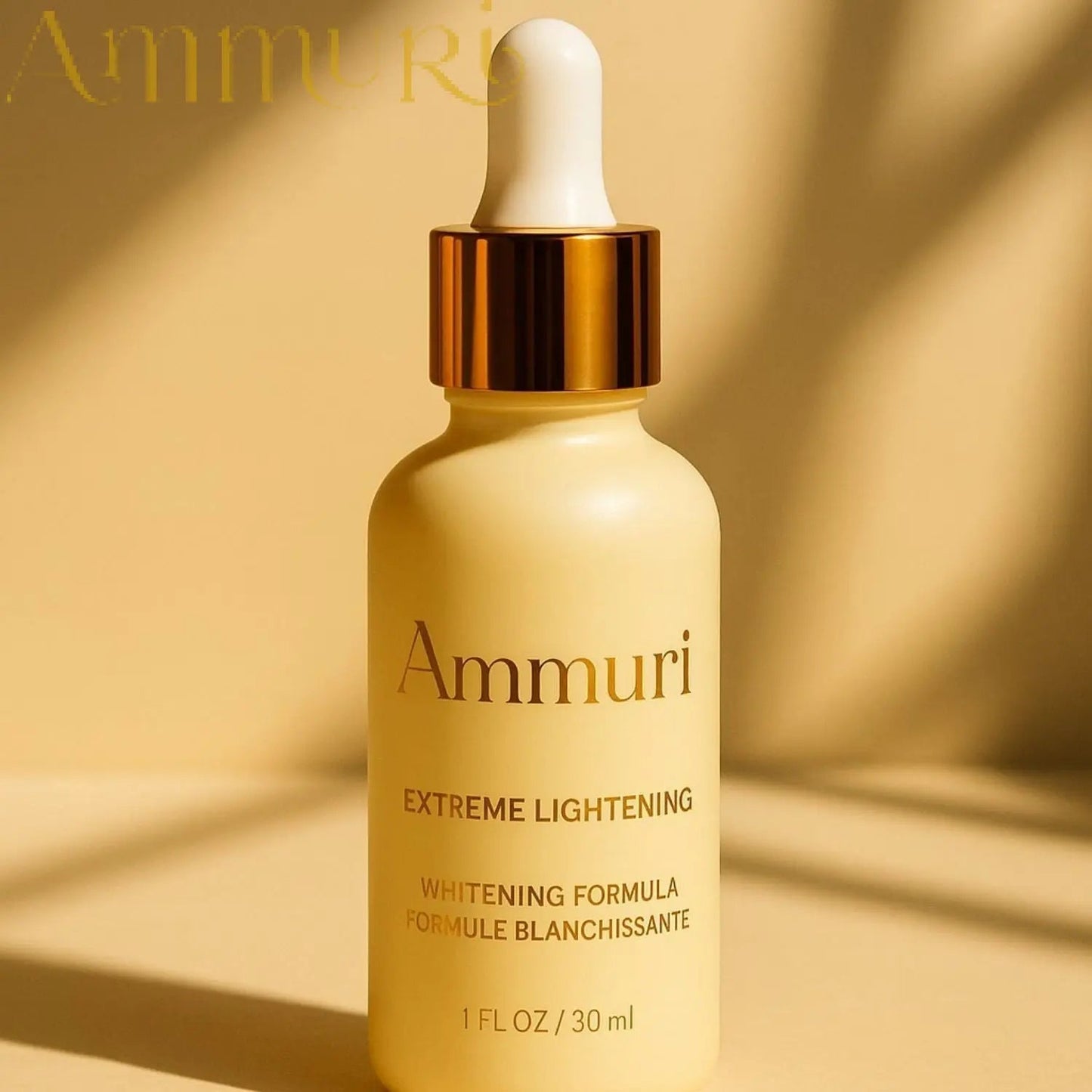 Ammuri Premium Whitening & Brightening Serum 30ml – Kojic Acid, Tranexamic Acid, Alpha Arbutin, Vitamin C & Hyaluronic Acid | Dark Spot Corrector & Hyperpigmentation Treatment – Korean Face Serum - Herbalshire Handmade Herbal Products
