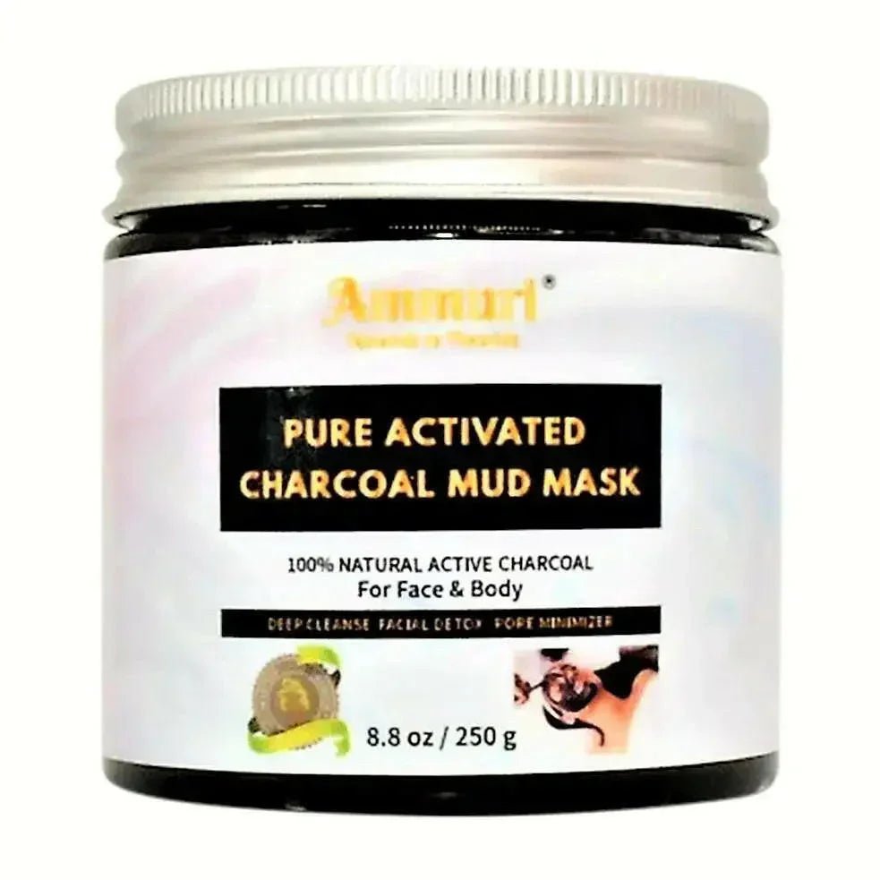Ammuri Pure Activated Charcoal Mud Mask for Face & Body - Herbalshire Handmade Herbal Products