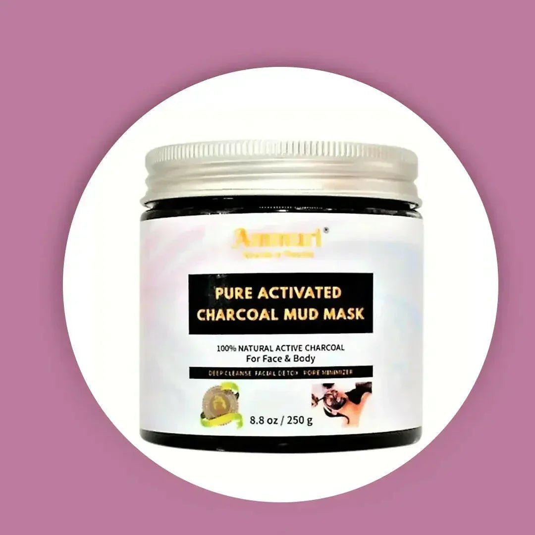 Ammuri Pure Activated Charcoal Mud Mask for Face & Body - Herbalshire Handmade Herbal Products
