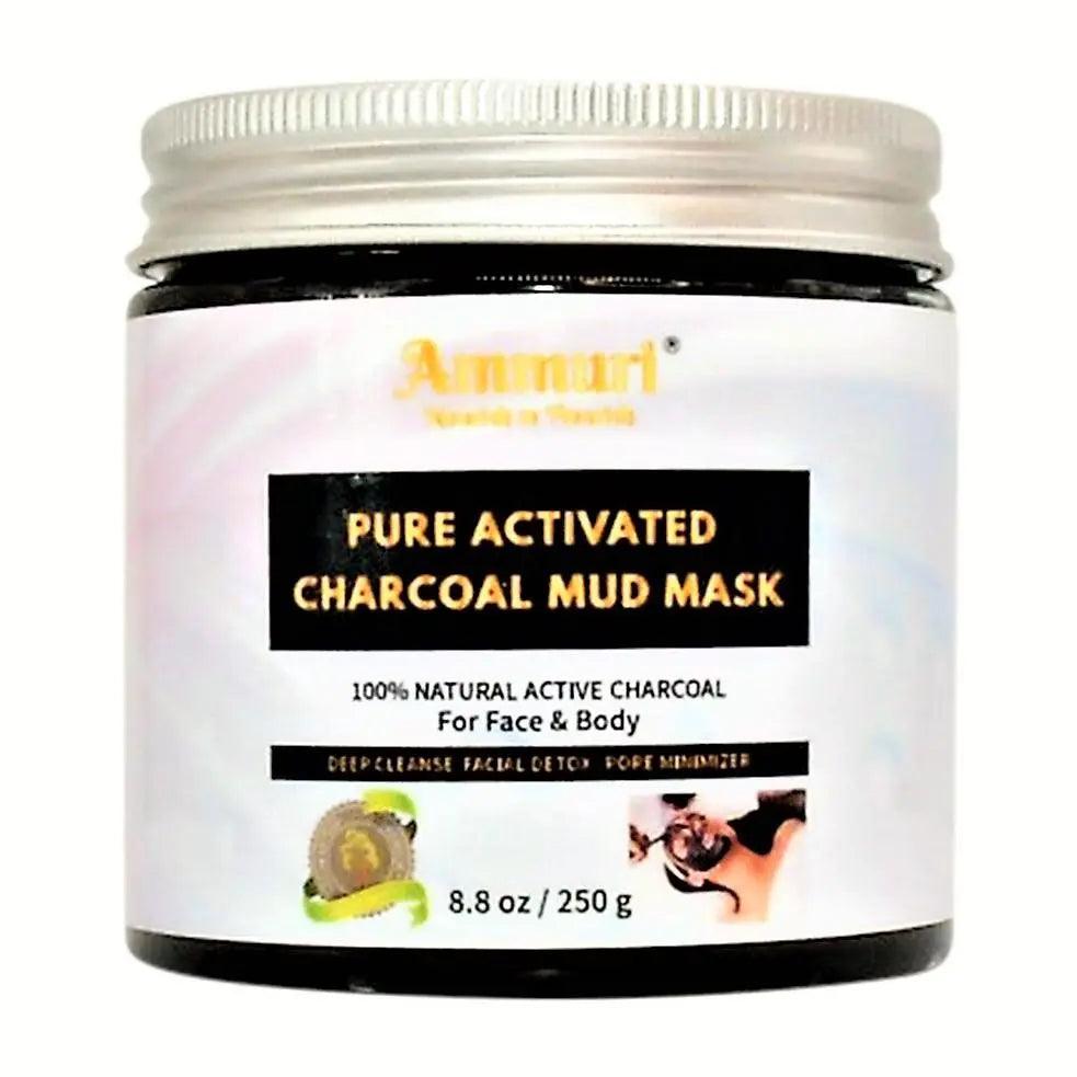 Ammuri Pure Activated Charcoal Mud Mask for Pigmentation - Herbalshire Handmade Herbal Products