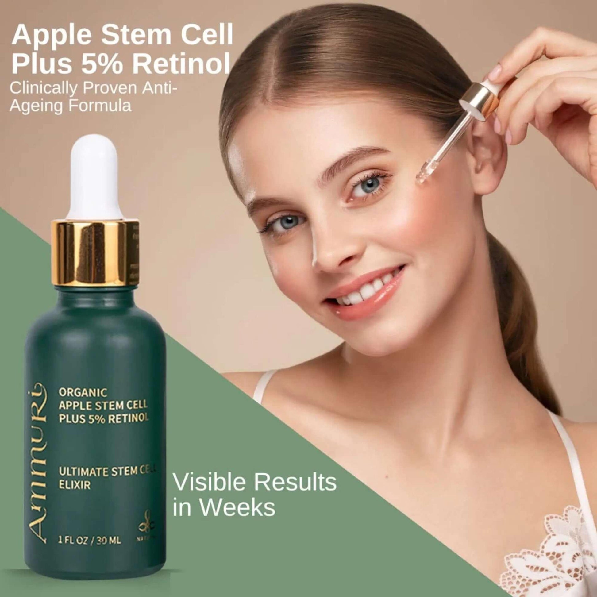 Ammuri Radiant Skin Serum Set with Retinol & SPF 50 Vitamin C - Herbalshire Handmade Herbal Products