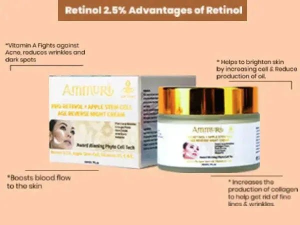 Ammuri Retinol Apple Stem Cell Age Reverse Cream - Herbalshire Handmade Herbal Products