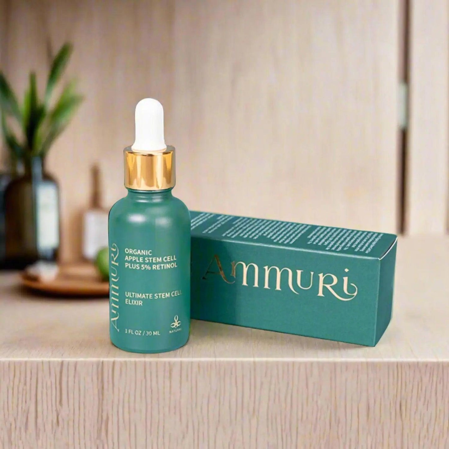 Ammuri Retinol Serum 5% + Apple Stem Cell – Anti - Aging, Acne, Dark Spot Care 30ml - Herbalshire Handmade Herbal Products