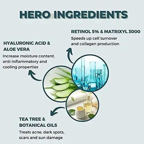 Ammuri Retinol Serum 5% with Ultimate Apple Stem Cell – Retinol Serum 5 Benefits - Herbalshire Handmade Herbal Products
