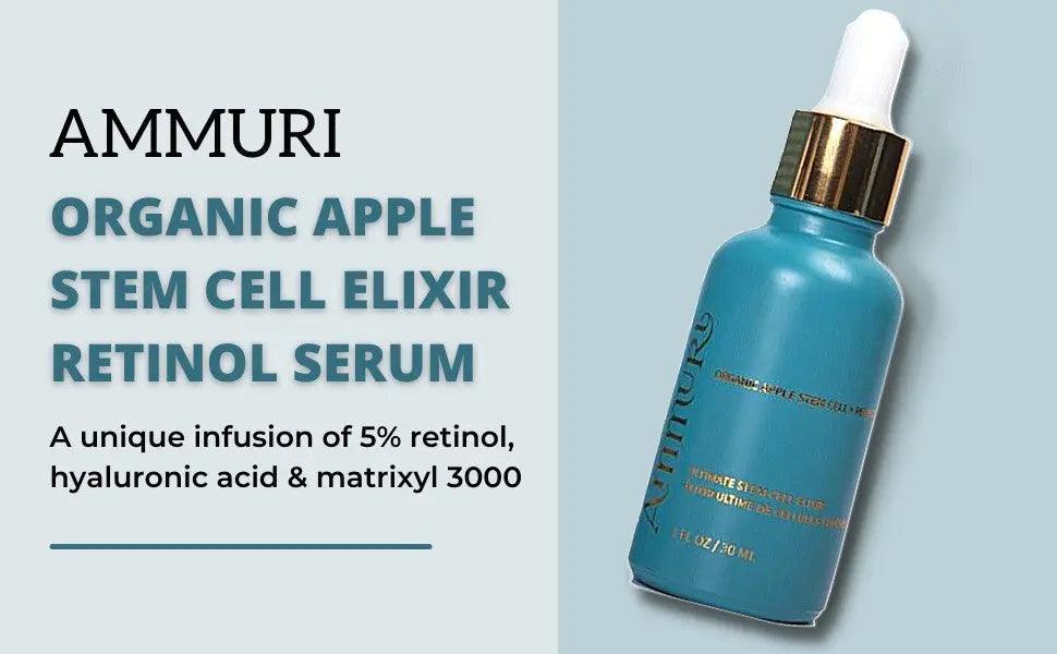 Ammuri Retinol Serum 5% with Ultimate Apple Stem Cell – Retinol Serum 5 Benefits - Herbalshire Handmade Herbal Products
