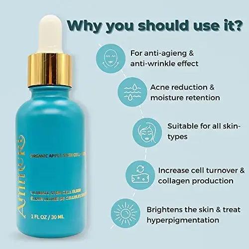 Ammuri Retinol Serum 5% with Ultimate Apple Stem Cell – Retinol Serum 5 Benefits - Herbalshire Handmade Herbal Products