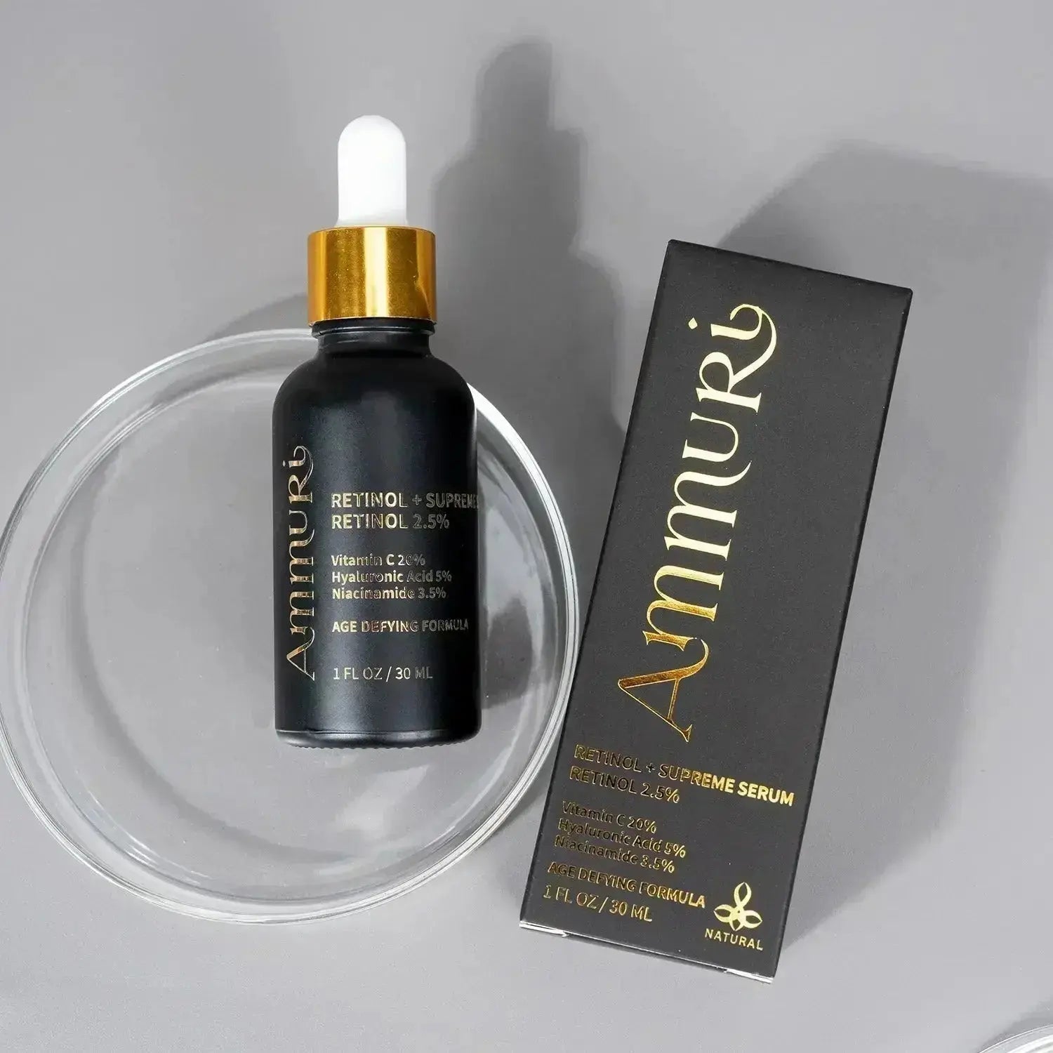 Ammuri Retinol Supreme 2.5% Serum – Anti - Aging Treatment - Age - Defying Formula - Herbalshire Handmade Herbal Products