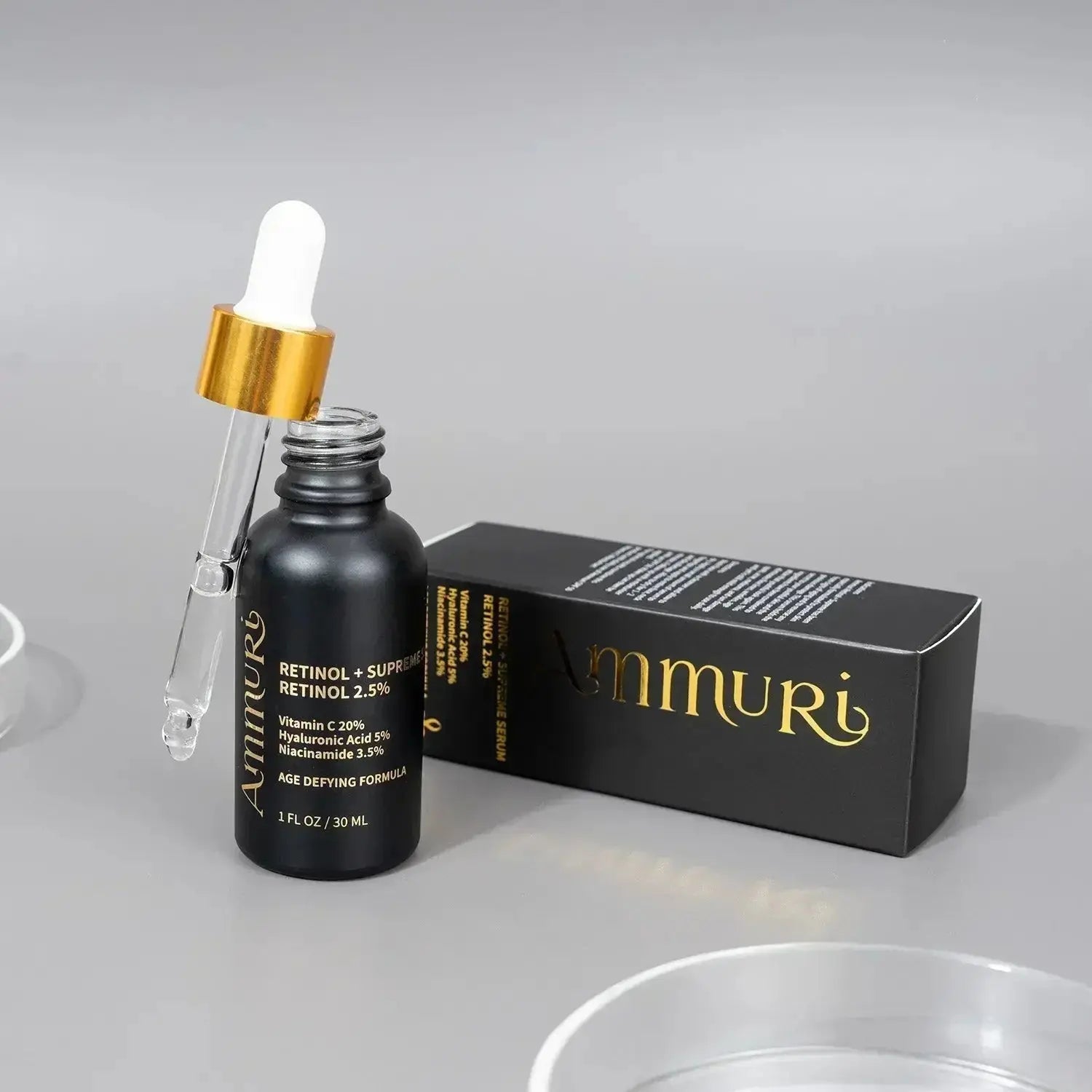Ammuri Retinol Supreme 2.5% Serum – Anti - Aging Treatment - Age - Defying Formula - Herbalshire Handmade Herbal Products