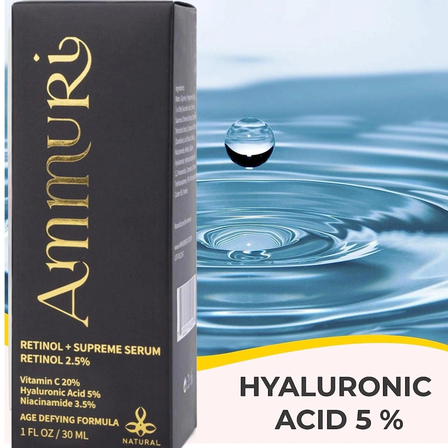 Ammuri Retinol Supreme Serum for Anti - Ageing Skin Care - Herbalshire Handmade Herbal Products