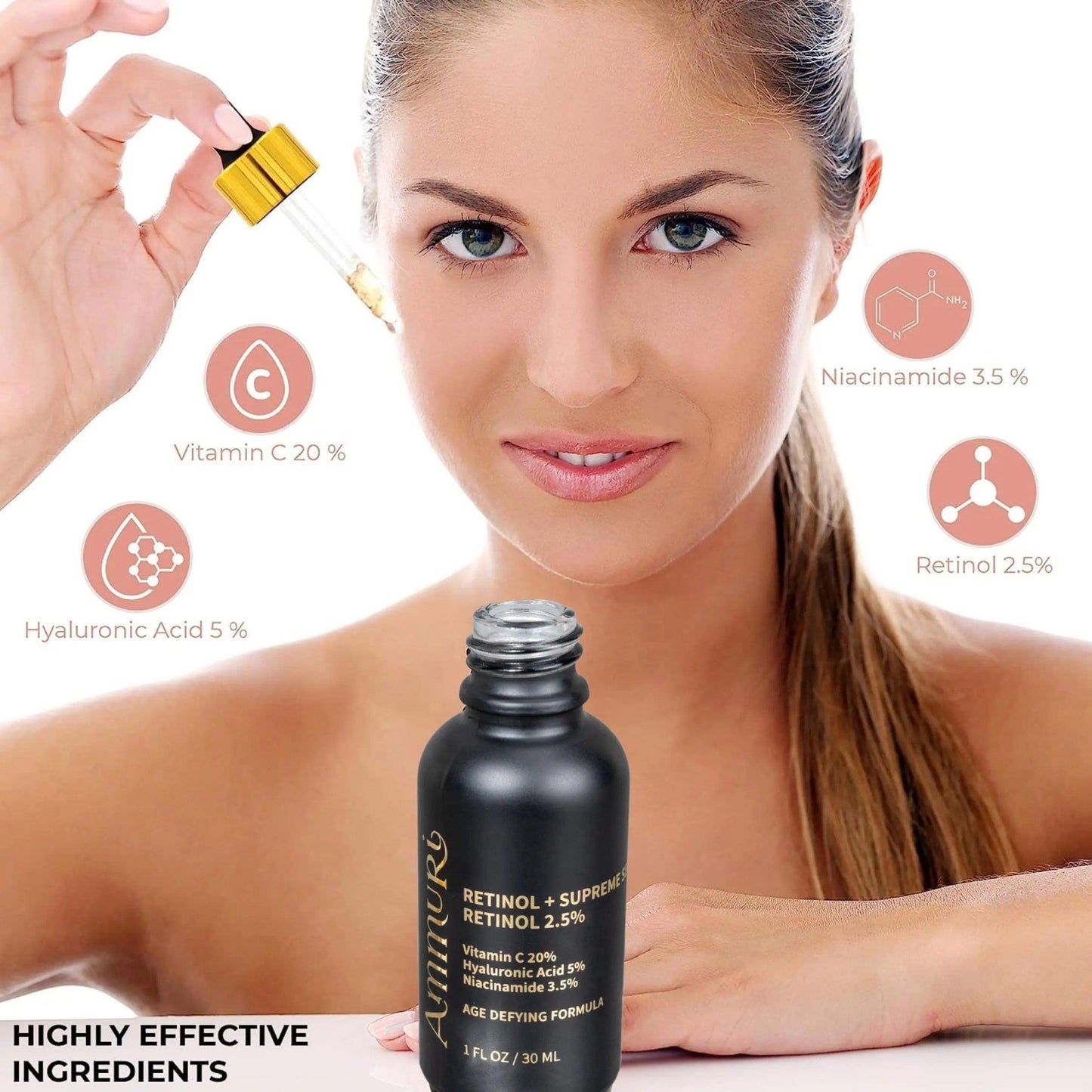 Ammuri Retinol Supreme Serum for Anti - Ageing Skin Care - Herbalshire Handmade Herbal Products