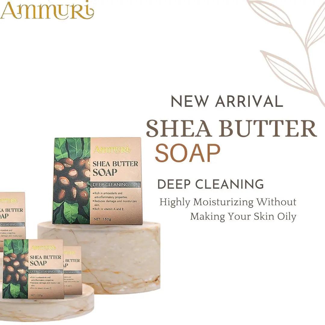 Ammuri Shea Butter Luxury Bar Soap: Soften, Soothe, and Pamper Your Skin Daily - Herbalshire Handmade Herbal Products