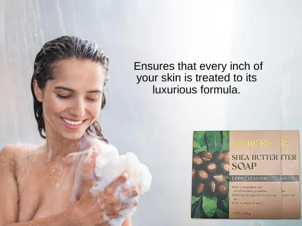 Ammuri Shea Butter Luxury Bar Soap: Soften, Soothe, and Pamper Your Skin Daily - Herbalshire Handmade Herbal Products