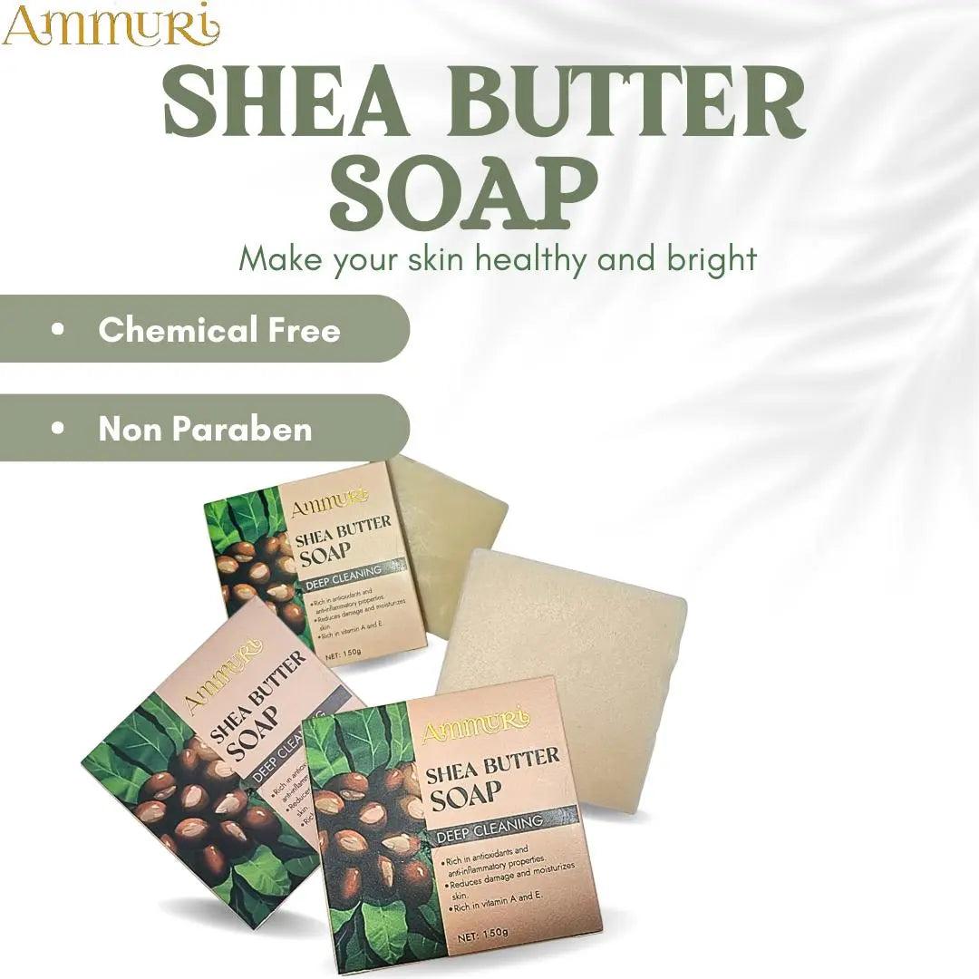 Ammuri Shea Butter Luxury Bar Soap: Soften, Soothe, and Pamper Your Skin Daily - Herbalshire Handmade Herbal Products