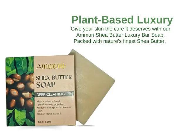 Ammuri Shea Butter Luxury Bar Soap: Soften, Soothe, and Pamper Your Skin Daily - Herbalshire Handmade Herbal Products