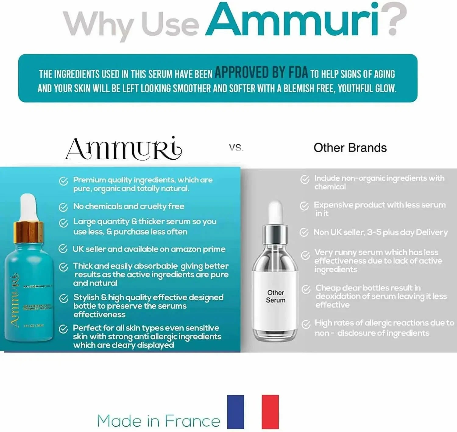 Ammuri Skincare 5% Retinol MAX Powerful Anti - Aging Serum for Youthful Skin - Herbalshire Handmade Herbal Products