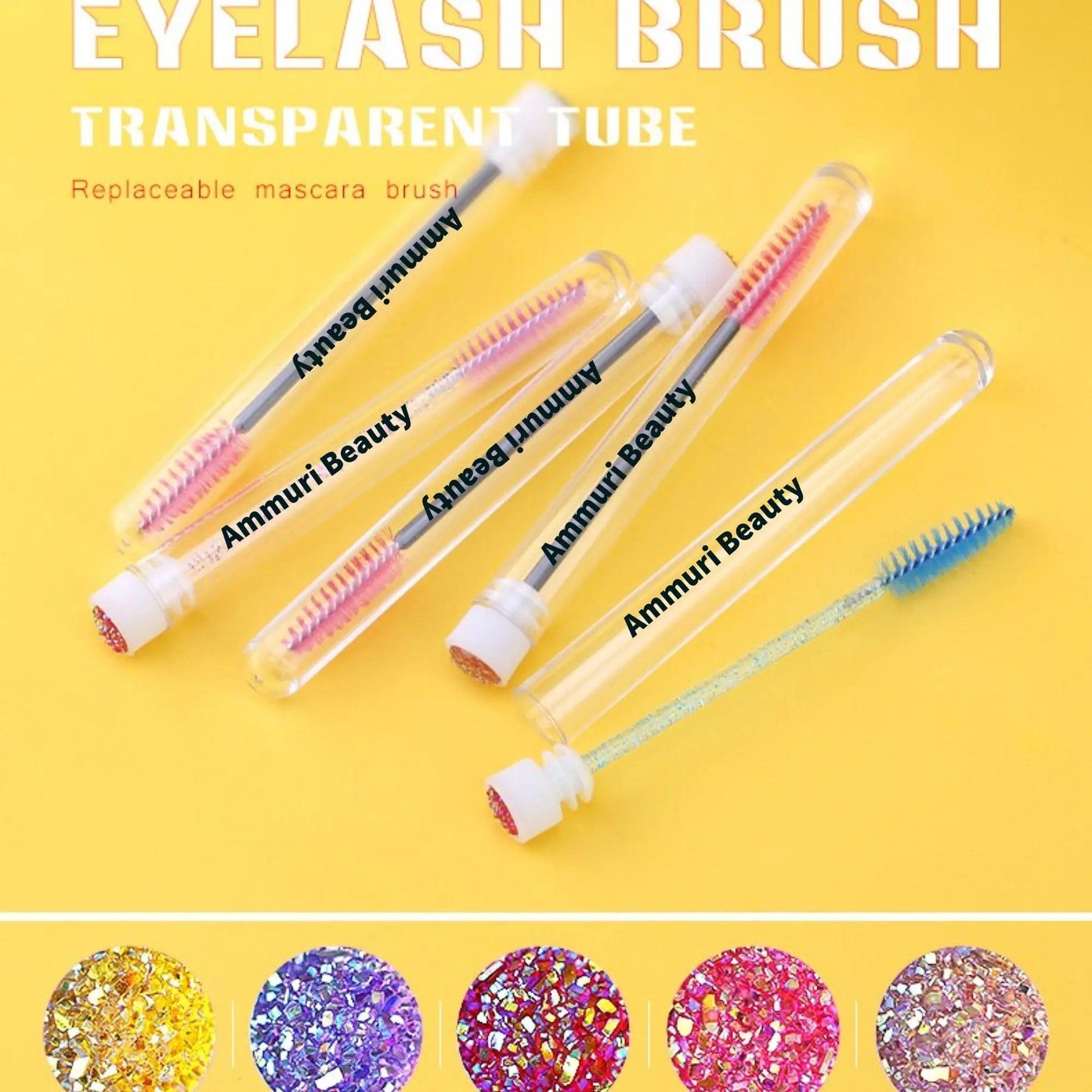 Ammuri Skincare Disposable Mascara Brushes & Brow Wands - Herbalshire Handmade Herbal Products
