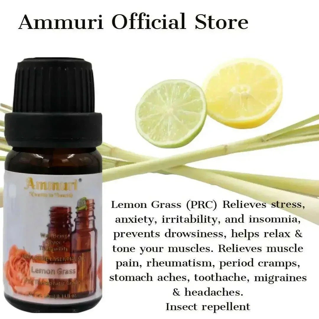 Ammuri Skincare Essential Oils Gift Set - Aromatherapy Collection - Herbalshire Handmade Herbal Products