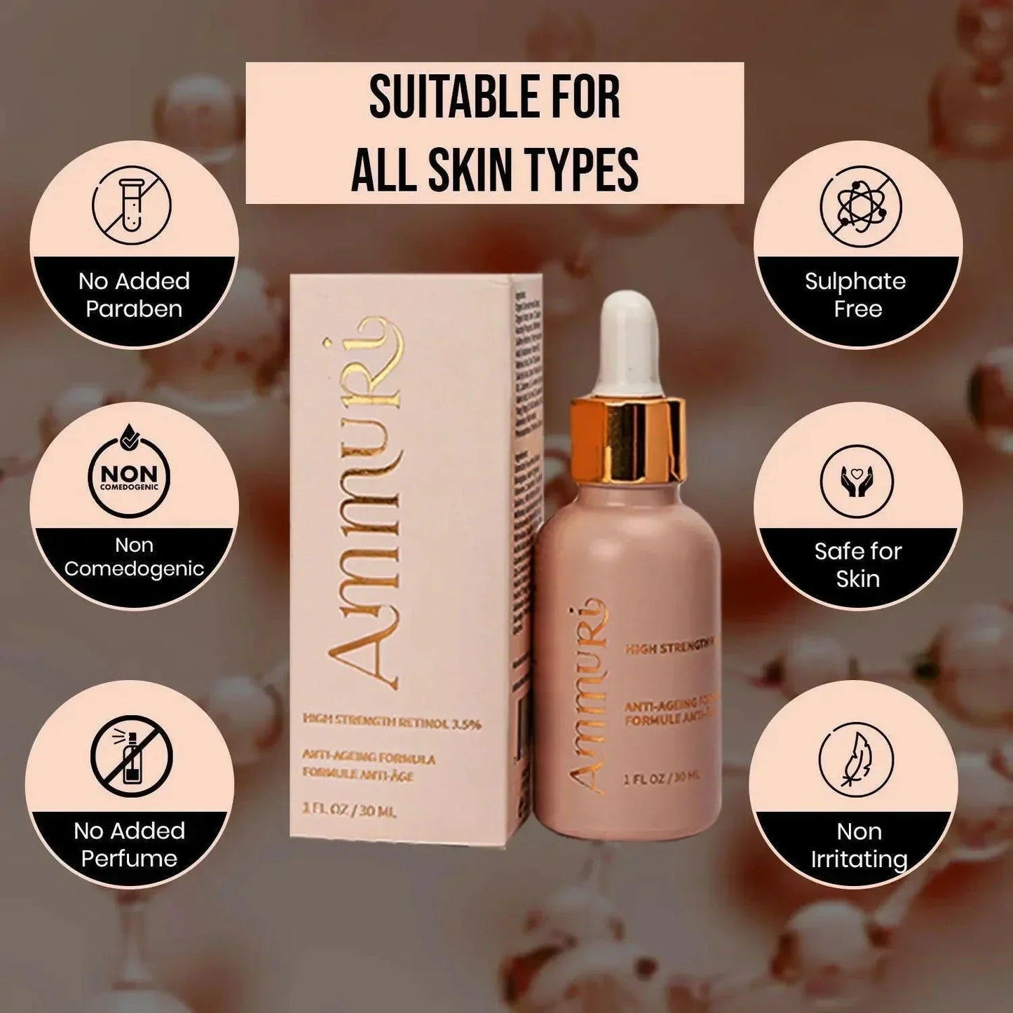 Ammuri Skincare High Strength Retinol Serum - Anti - Aging - Herbalshire Handmade Herbal Products