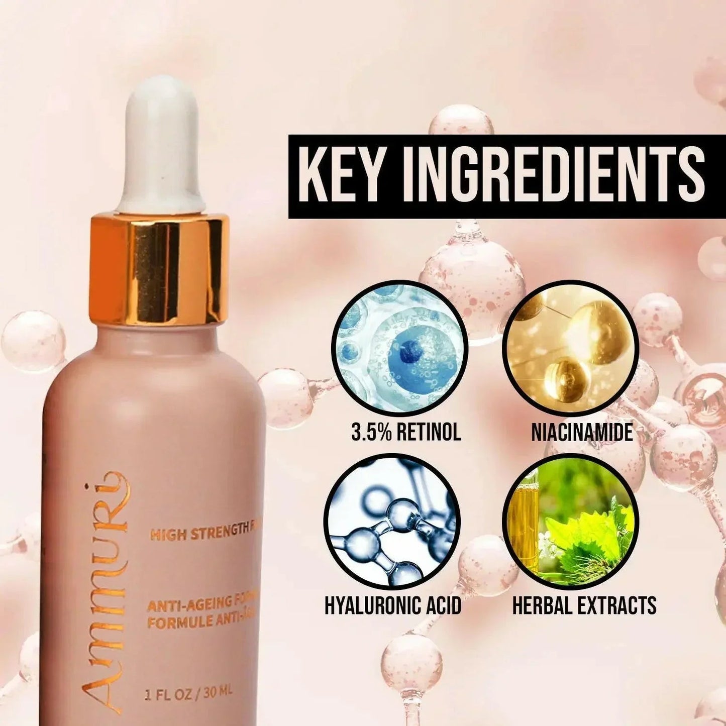 Ammuri Skincare High Strength Retinol Serum - Anti - Aging - Herbalshire Handmade Herbal Products